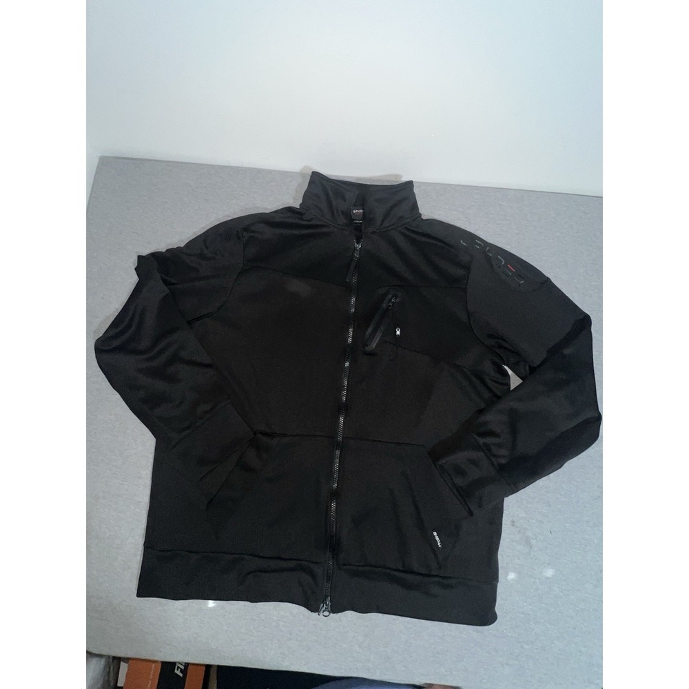 Spyder Jacket Mens XLarge Black Full Zip ProWB Activewear Outdoor Performance